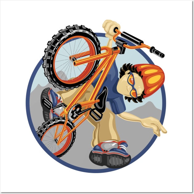 Bmx Boy Wall Art by viSionDesign